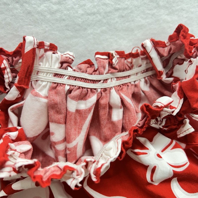 VTG Toddler Floral Top Bloomers Suit 12 m Beach Set Outfit Hawaii Cotton USA gallery