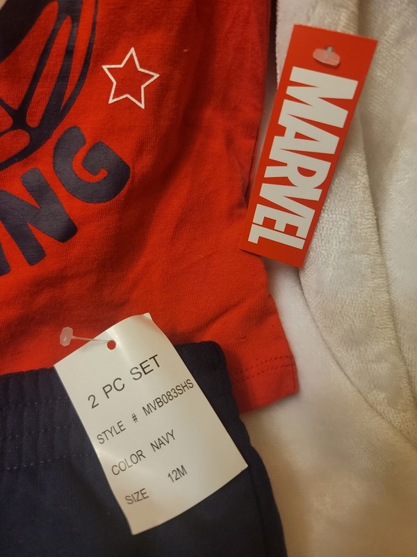 Spiderman Marvel 2-Pc Shorts & Top Born to Be Amazing Boys 12m NEW gallery