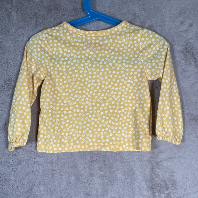 Cat & Jack Baby Girl Skirtall Set 18M Chambray Jumper Dress Yellow Daisy Shirt gallery