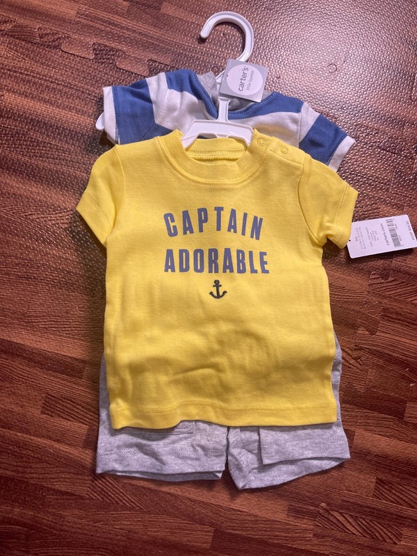 Lot of 3 Toddler Baby Size 3M: 1 pcs Bodysuit, 1 pcs T-Shirt, 1 pcs Shorts