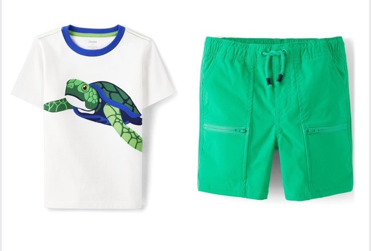 Gymboree Boys 12-18 Months Turtle T-shirt Green Shorts New