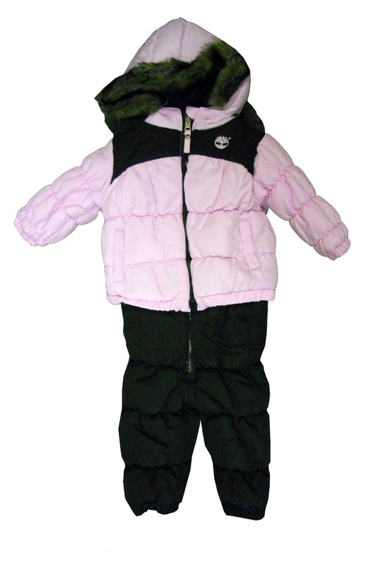 TIMBERLAND Fur Hood JACKET & JUMPER SKI – PANTS Size -12 M 2 piece SNOWSUIT