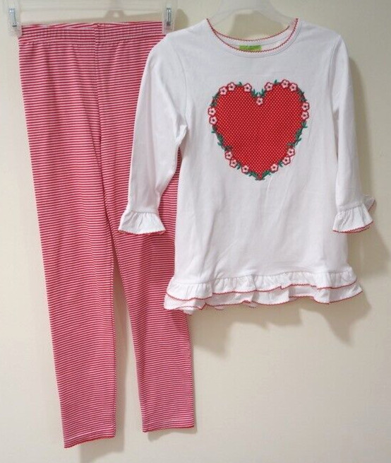 NWT Classic Whimsy Valentine’s Day Heart Outfit Girl’s Size 24 Months