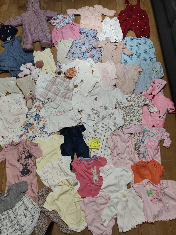 #097💜 Huge Bundle Of Baby Girl Clothes 0-3-6months NEXT GEORGE NUTMEG DISNEY