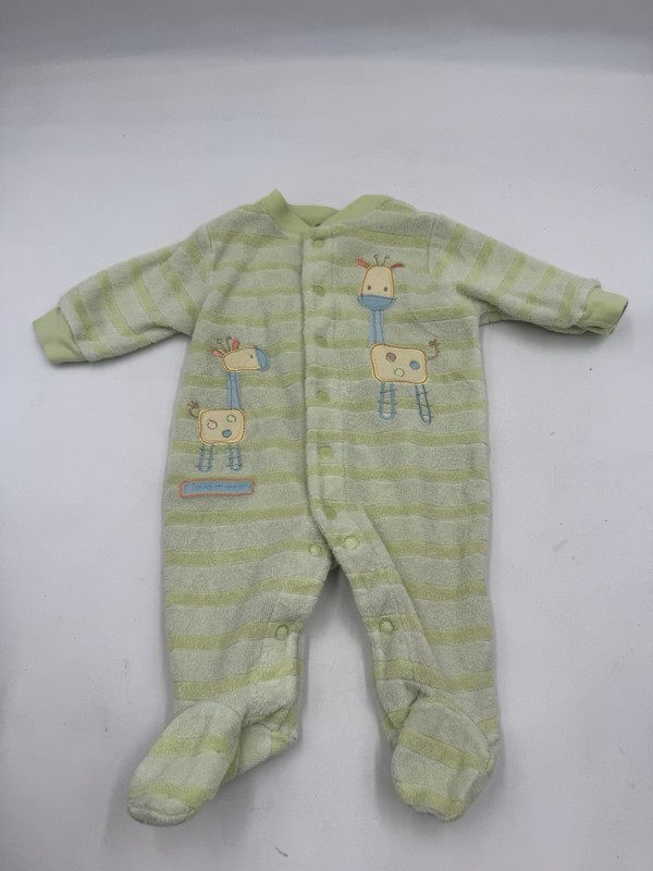 Baby Boy Clothes Vintage Carter’s Newborn Terry Cloth Giraffe Footed Outfit