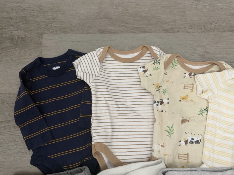 Baby Boy Clothing Lot 0-3 Months 15 Items Pants/Bodysuits/Socks/Hats gallery