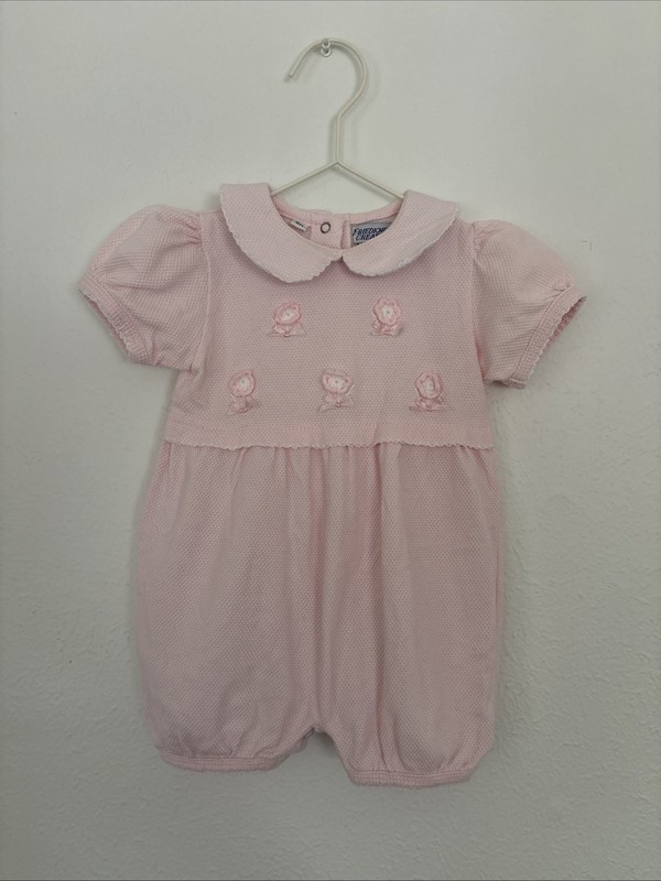 Vintage Friedknit by Feltman Brothers Baby Outfit Size 6 Months – Girl, Pink