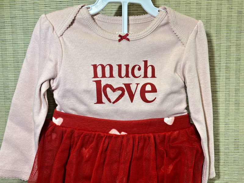 NWT Carters 2-piece "Much Love" Outfit w/Hearts~18m gallery