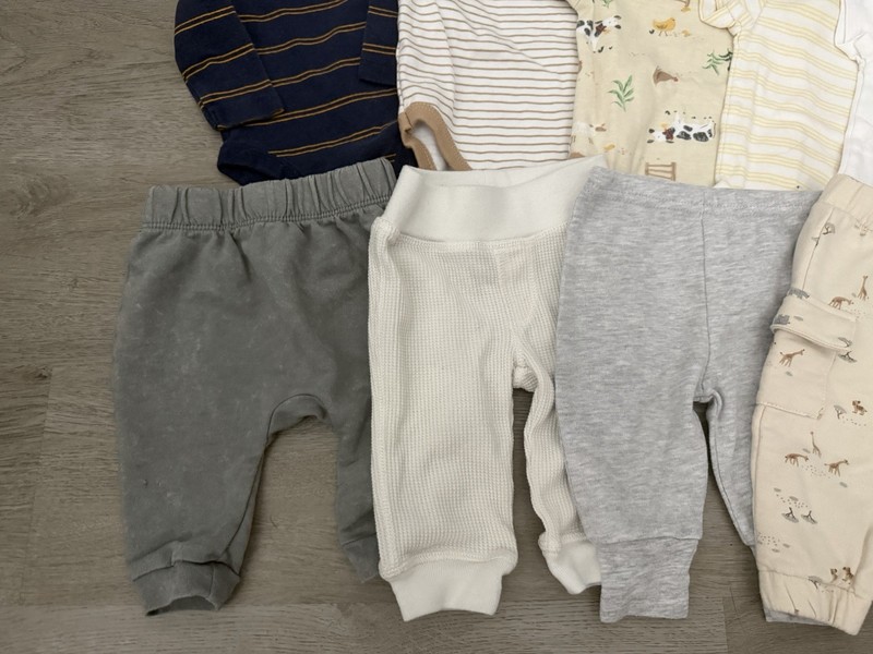 Baby Boy Clothing Lot 0-3 Months 15 Items Pants/Bodysuits/Socks/Hats gallery