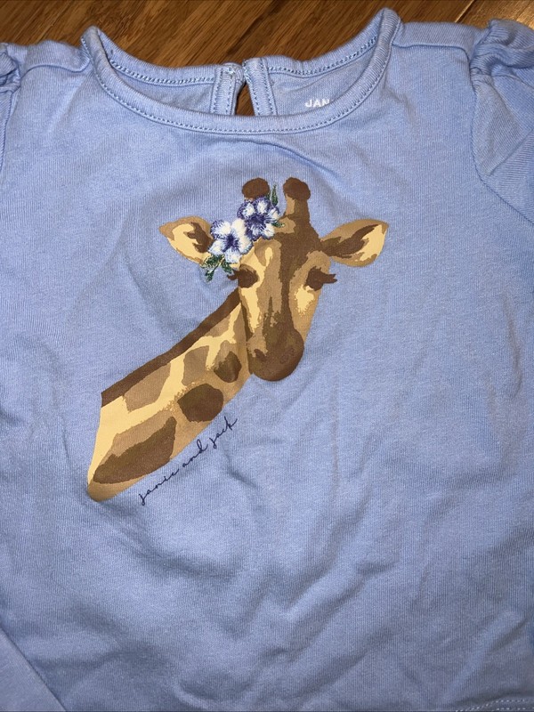Janie And Jack Giraffe Top With Matching Leggings Size 12-18 Months gallery