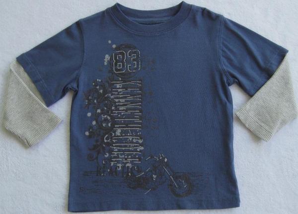 NWT KENNETH COLE Boys Blue Grey & Black Long Sleeve Two Piece Jeans Set( 2T, 3T) gallery