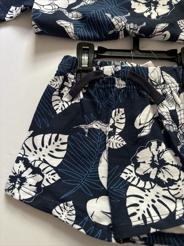 Boys 18 Months Spider Man Resort Set Collar Shirt And Shorts NWT Blue/white gallery