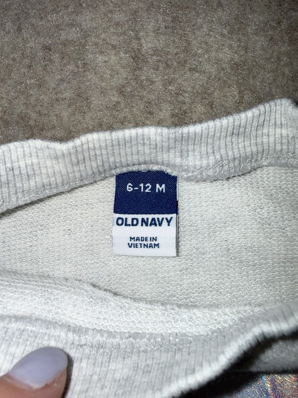 Old Navy Girls 6-12 Months 2 Piece Outfit Long Sleeve Pants Soft Sweats Gray gallery