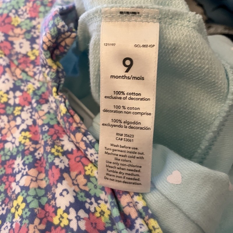Carter's Girls 3 Piece Cardigan Set Jacket Pants Bodysuit Size 9 Mos Floral NWT gallery