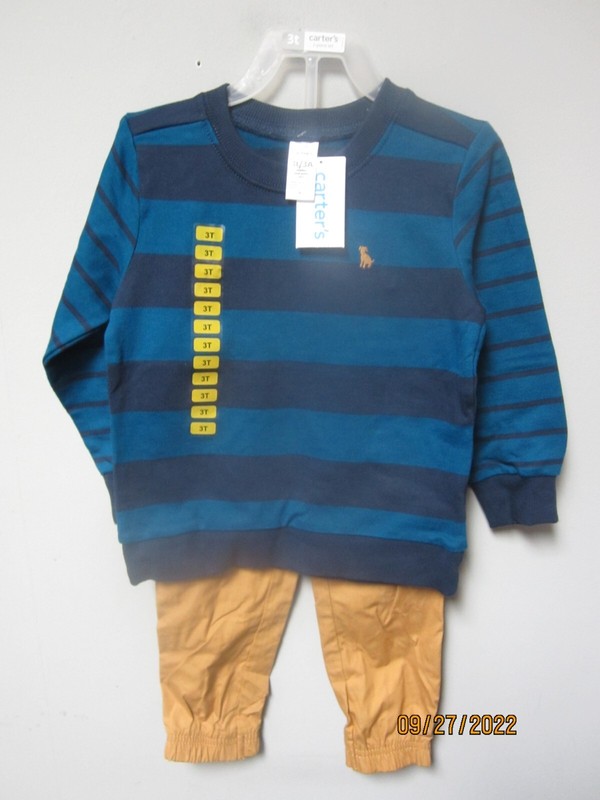 Carter’s Toddler Boys 2-Piece Long Sleeve Playwear Set Size 3T