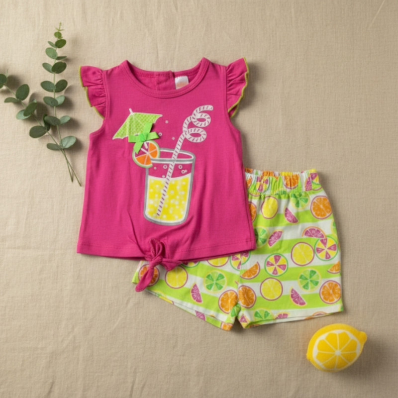New Without Tags Baby Girl outfit set Shirt and Shorts Size 12 months