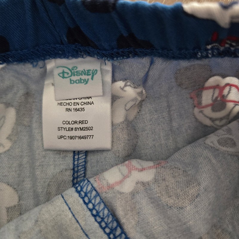 Disney Baby Mickey Mouse 2-Piece Polo Shirt & Shorts Set Red/Blue 18M gallery