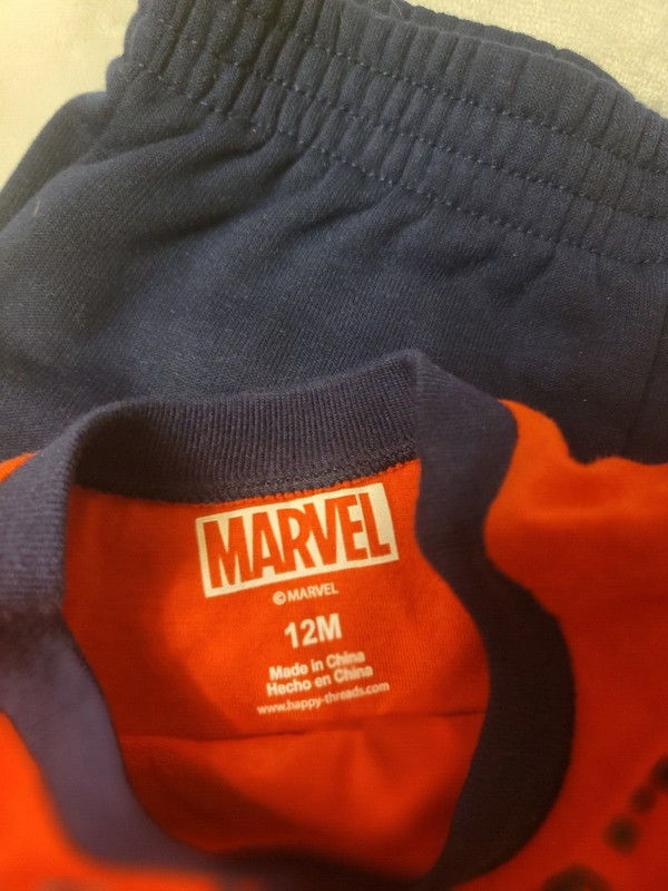 Spiderman Marvel 2-Pc Shorts & Top Born to Be Amazing Boys 12m NEW gallery