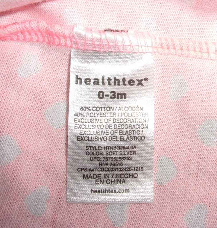 Healthtex Baby Girl Striped/polka dot summer outfit Neon orange/gray sz 0-3 mo gallery