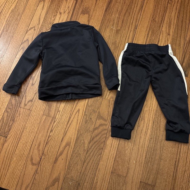 Puma 2T Navy/White Tracksuit Jacket with Long Pants Set Outfit Pockets gallery