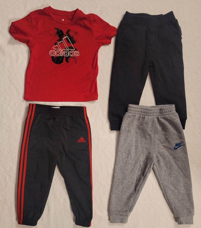 Nike, Adidas And Timberland Boy 24 Months Sweatpants And Shirt Set