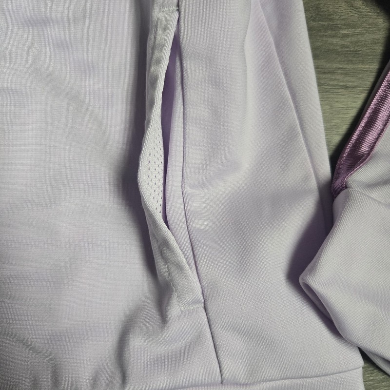 Lavender Adidas 2‑Piece Tracksuit Set 4T Jacket Pants Purple Stripes Athleisure gallery