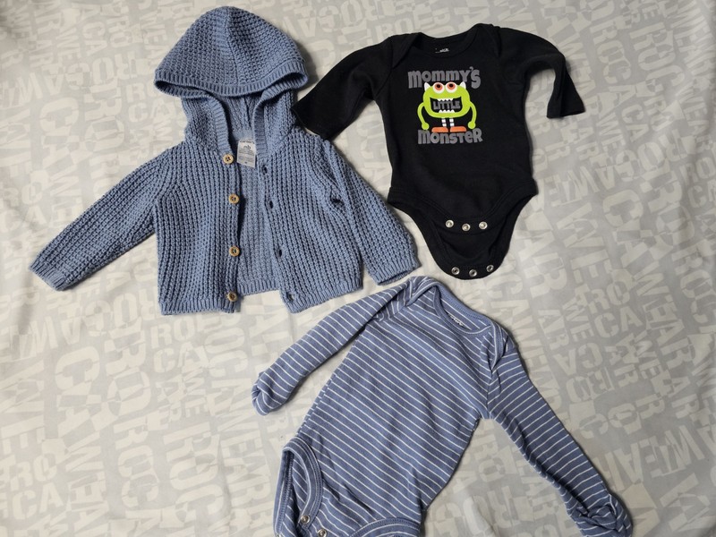 Baby Boy 3 PCS Clothes Size New Born