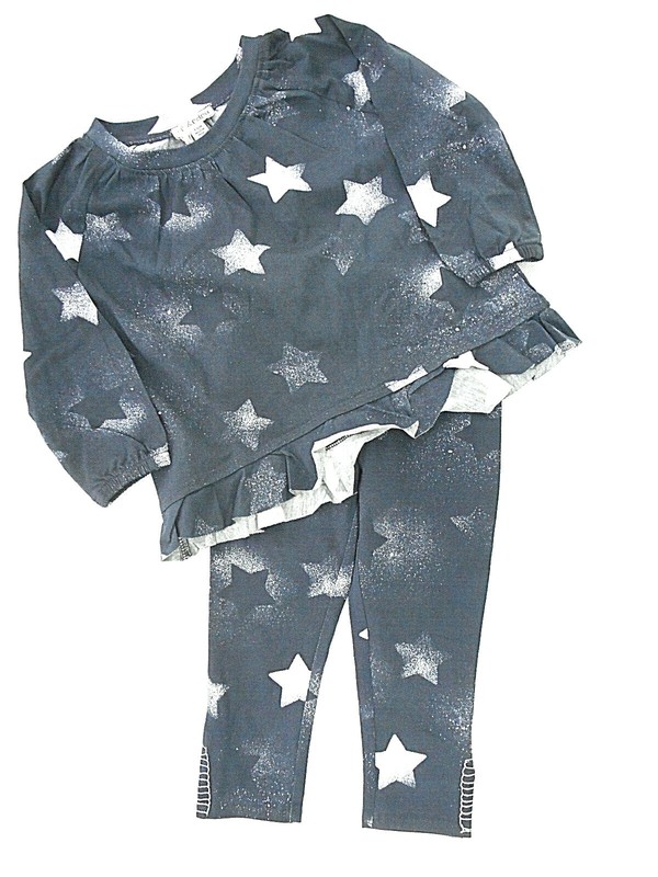 Infant/Girls Art & Eden Long Sleeve Top & Leggings 2PC. Set Sizes 9/12Mths. & 5