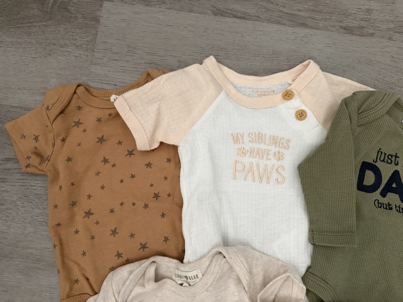Baby Boy Clothing Lot 0-3 Months 15 Items Pants/Bodysuits/Socks/Hats gallery