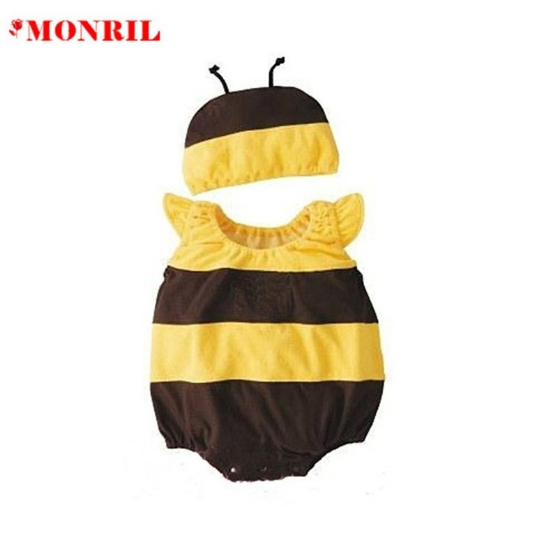 SN-D11-4 Baby Boys Girls Toddler Romper Halloween Costume Bodysuit Outfit + Hat