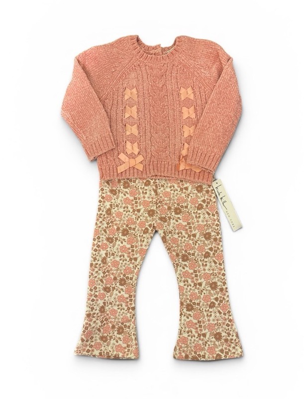 18 Months Nicole Milller New York Floral Pink 2 Piece Set