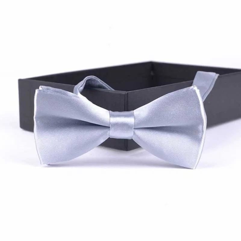 Kids Bow Tie Boys Girls Baby Toddler Solid Color Adjustable Formal Bowtie