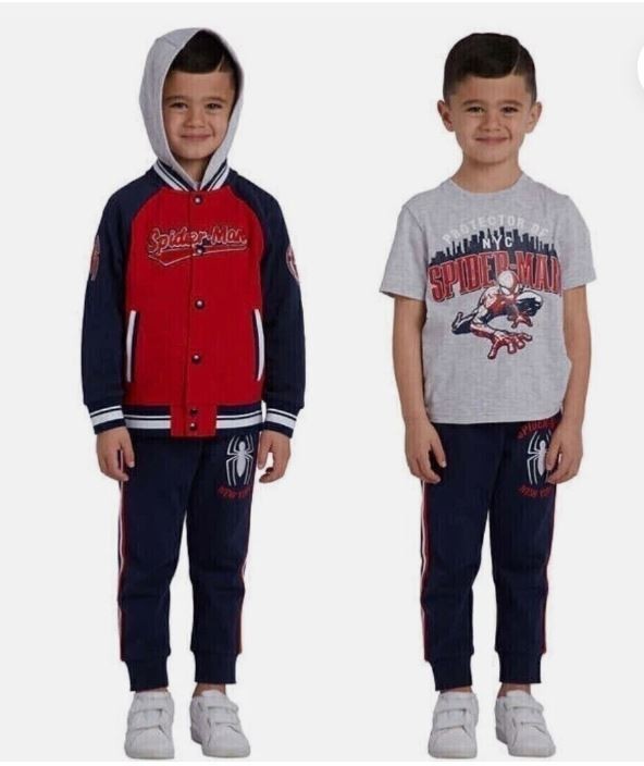 Spider-Man Disney Marvel Boy’s 3 Piece Jacket Set Size 7