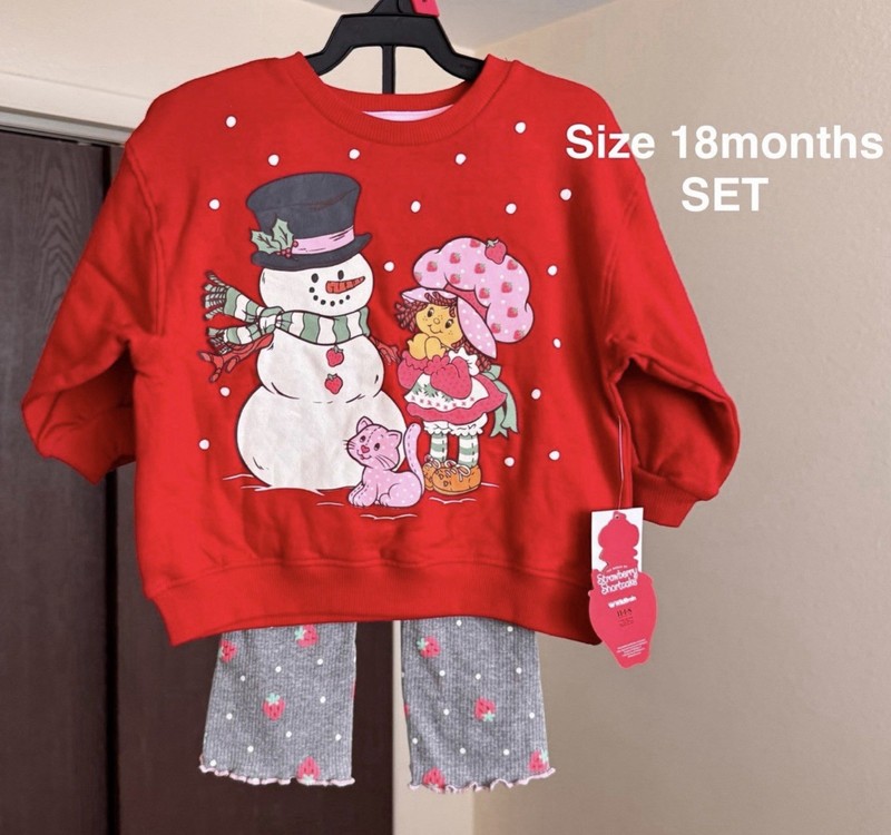 Strawberry Shortcake Toddler Girls Graphic Crewneck Sweatshirt & Flare Leggings