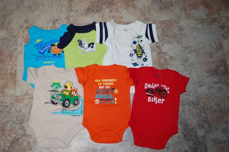 Lot NEWBORN mo BOYS Outfit Sets CLOSE OUT 6 bodysuit shirts