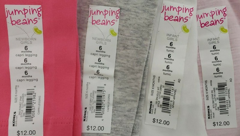 Jumping Beans 6 Months Spring Girl Gray Capri Legging White Pink Shirt 4 Pieces gallery